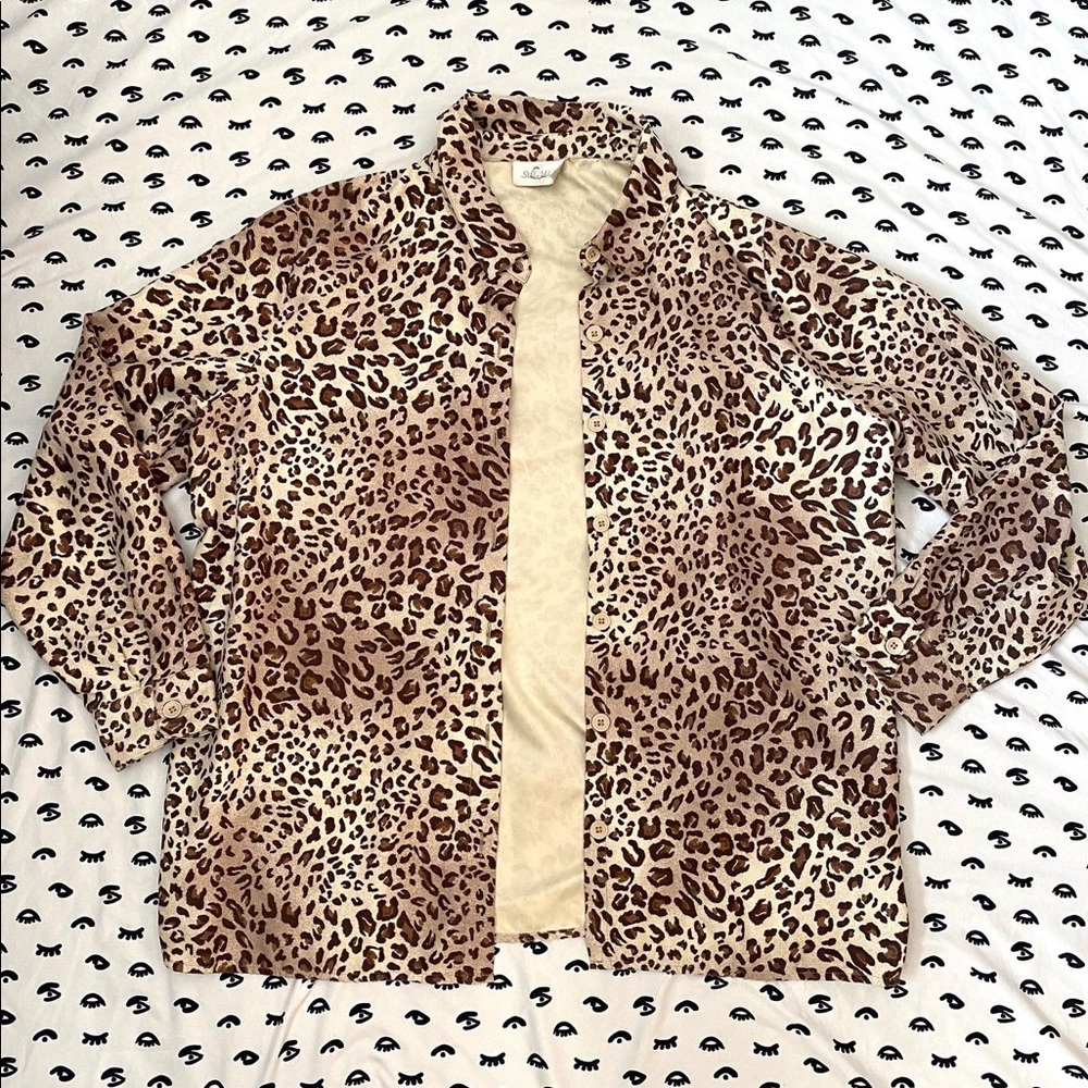 Vintage Velvet Cheetah Print Shacket